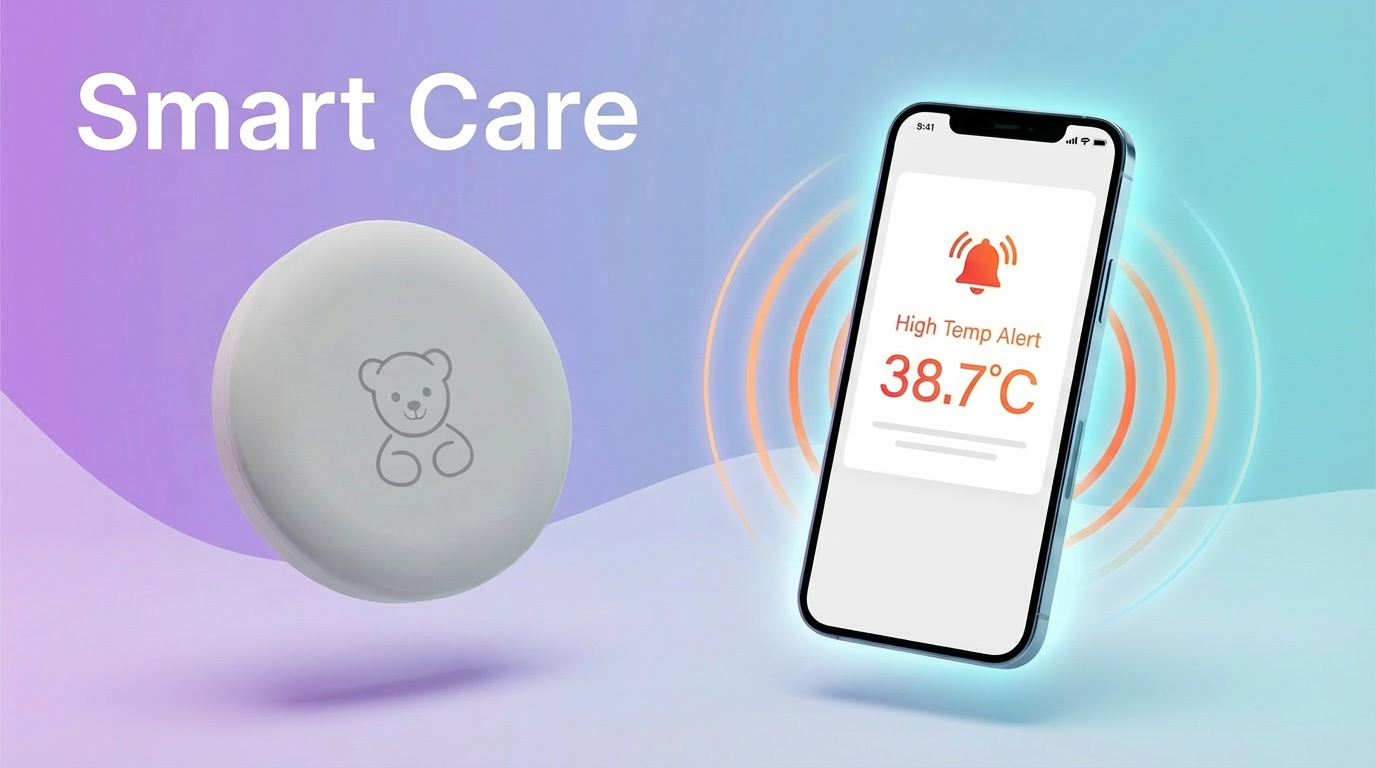 Нов 2026 - Baby and kids термометър Smart Care и 20 бр. лепенки