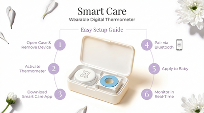 Нов 2026 - Baby and kids термометър Smart Care и 20 бр. лепенки