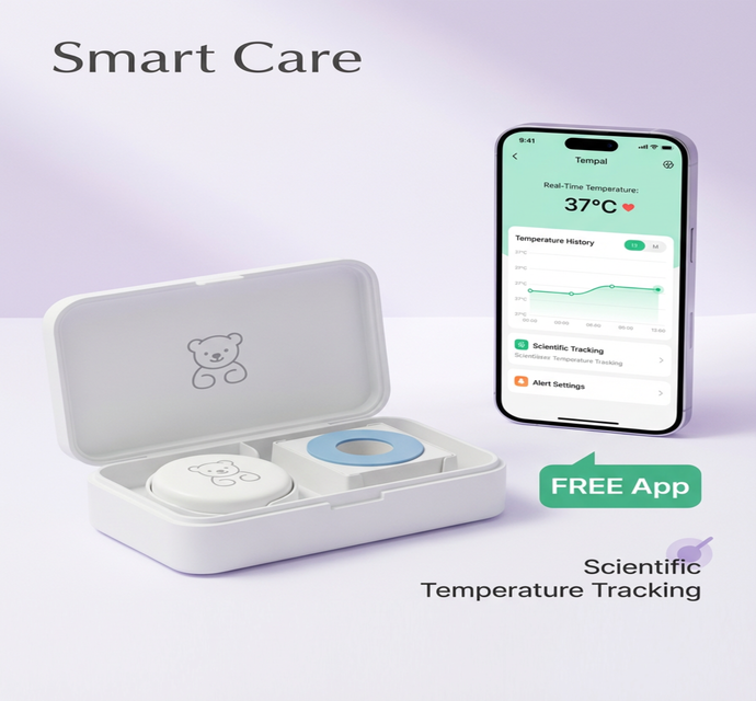 Нов 2026 - Baby and kids термометър Smart Care и 20 бр. лепенки