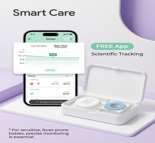 Нов 2026 - Baby and kids термометър Smart Care и 20 бр. лепенки