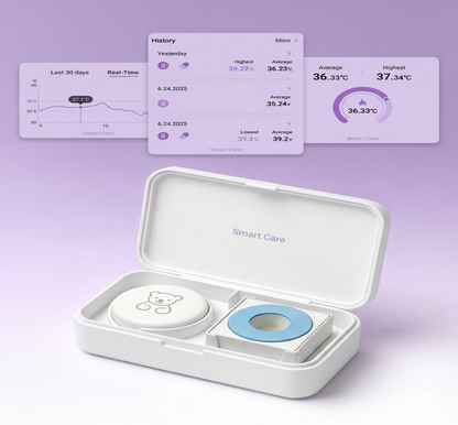 Нов 2026 - Baby and kids термометър Smart Care и 20 бр. лепенки
